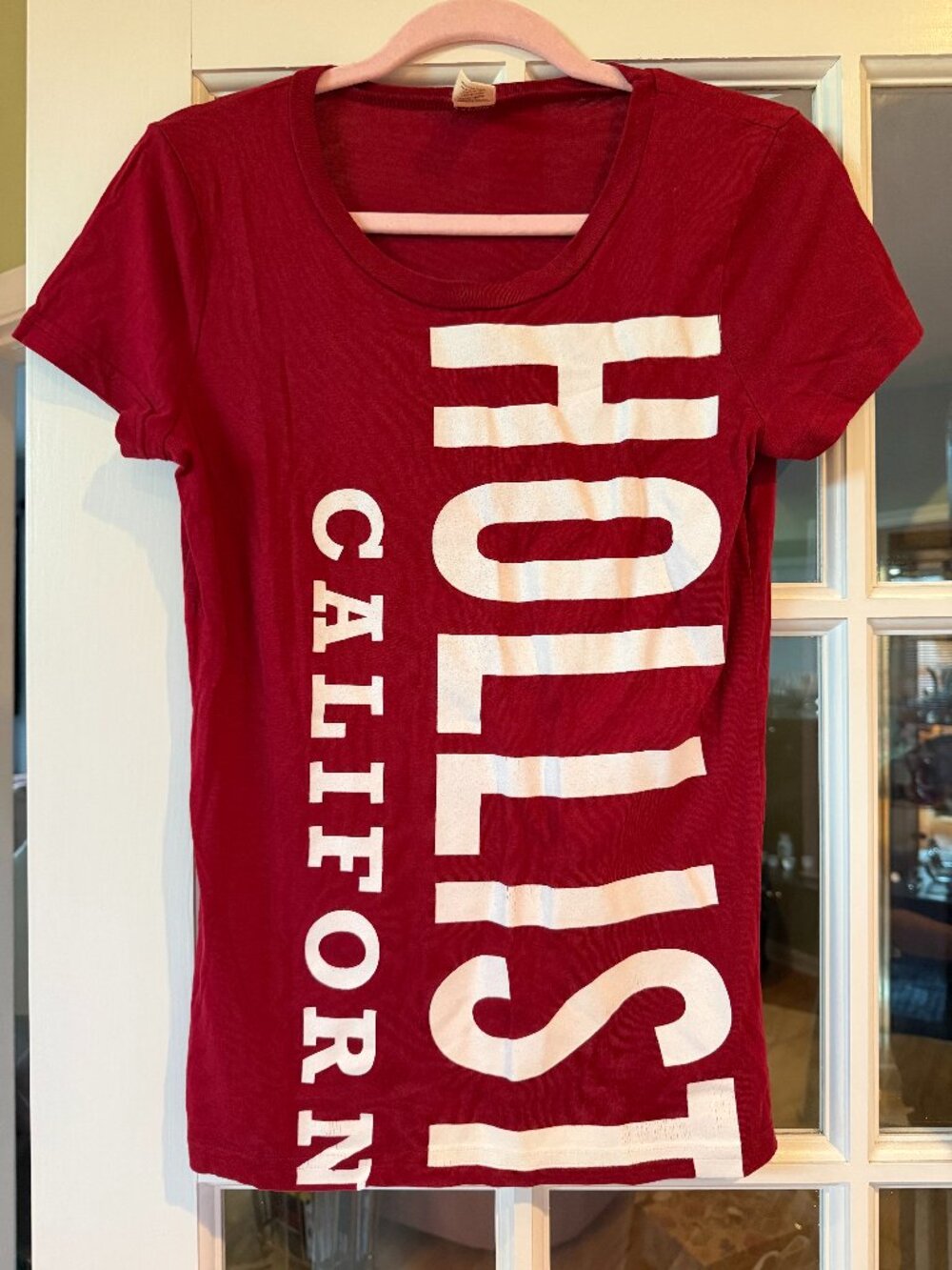 Vintage Y2K Hollister California Red T-Shirt